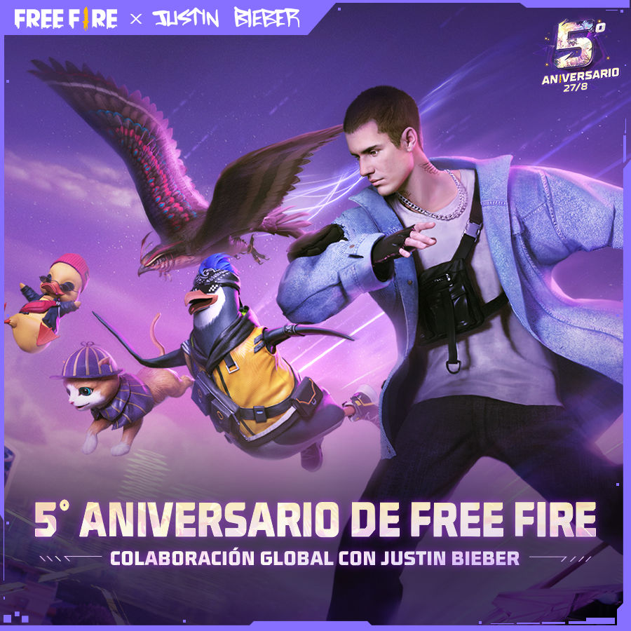 Justin Bieber en 'Free Fire'