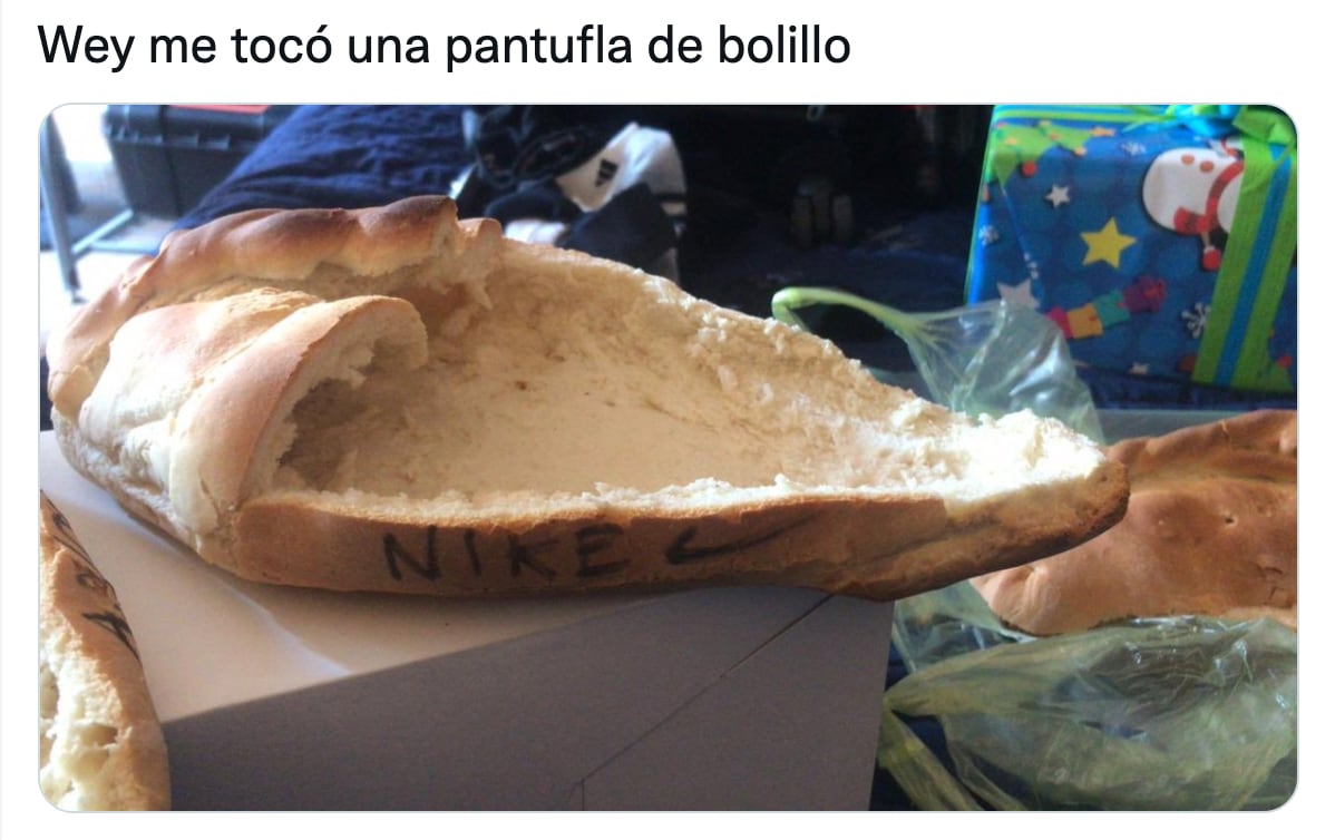 Bolillo con forma de pantufla