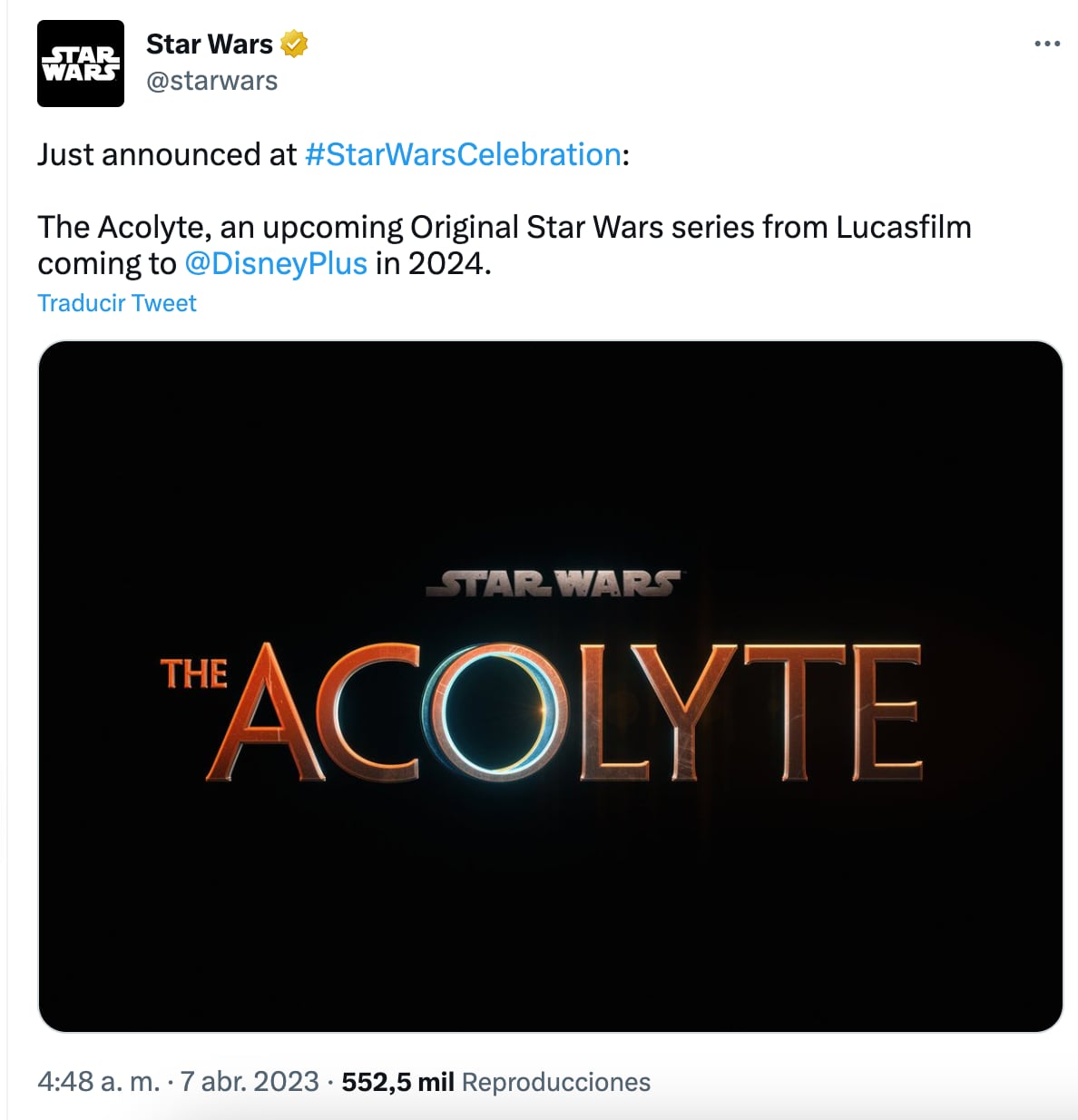 The Acolyte es la nueva serie que se presentó en el Star Wars Celebration 2023