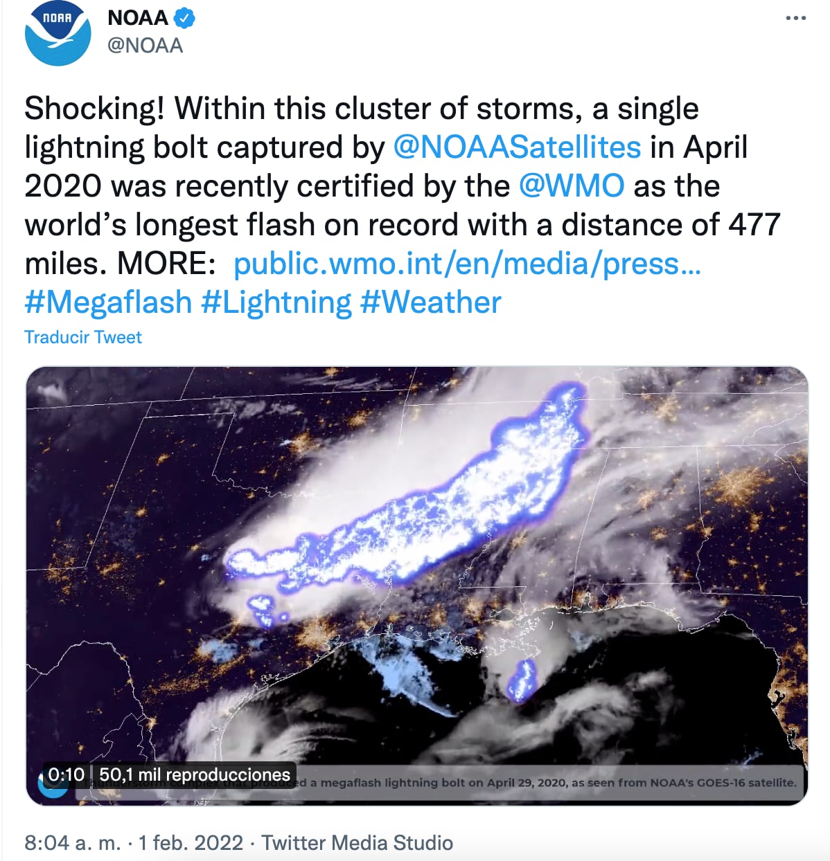 Megarrayo obtiene un récord por extensión