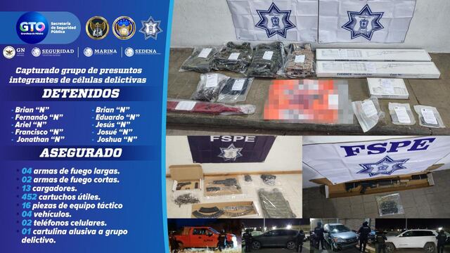 La autoridad dio cuenta de los detenidos.