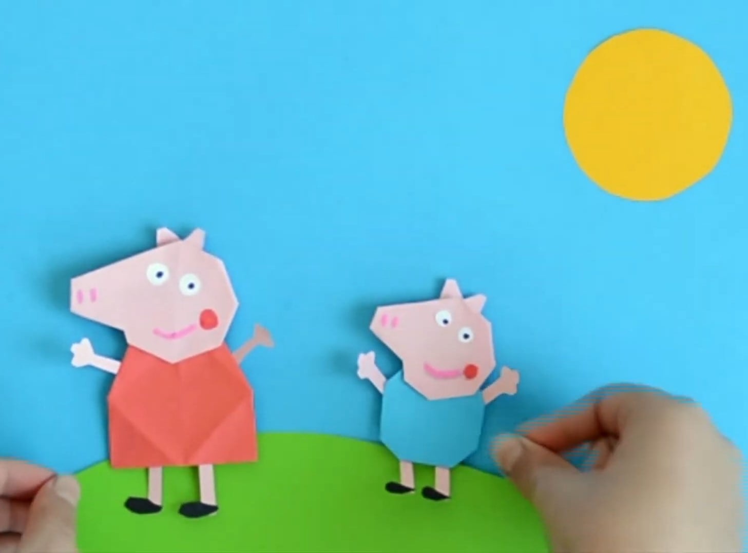 George Pig de origami: Paso a paso para hacer al hermanito de Peppa Pig en papel