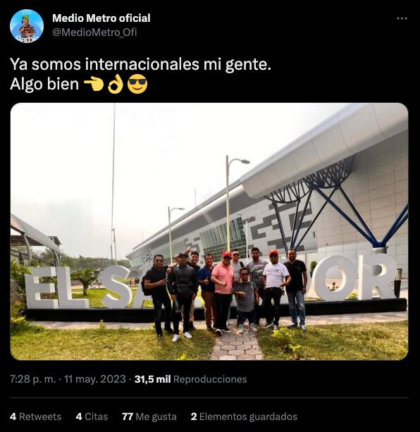 Medio Metro se va de gira por América Central y presume que gana en dólares
