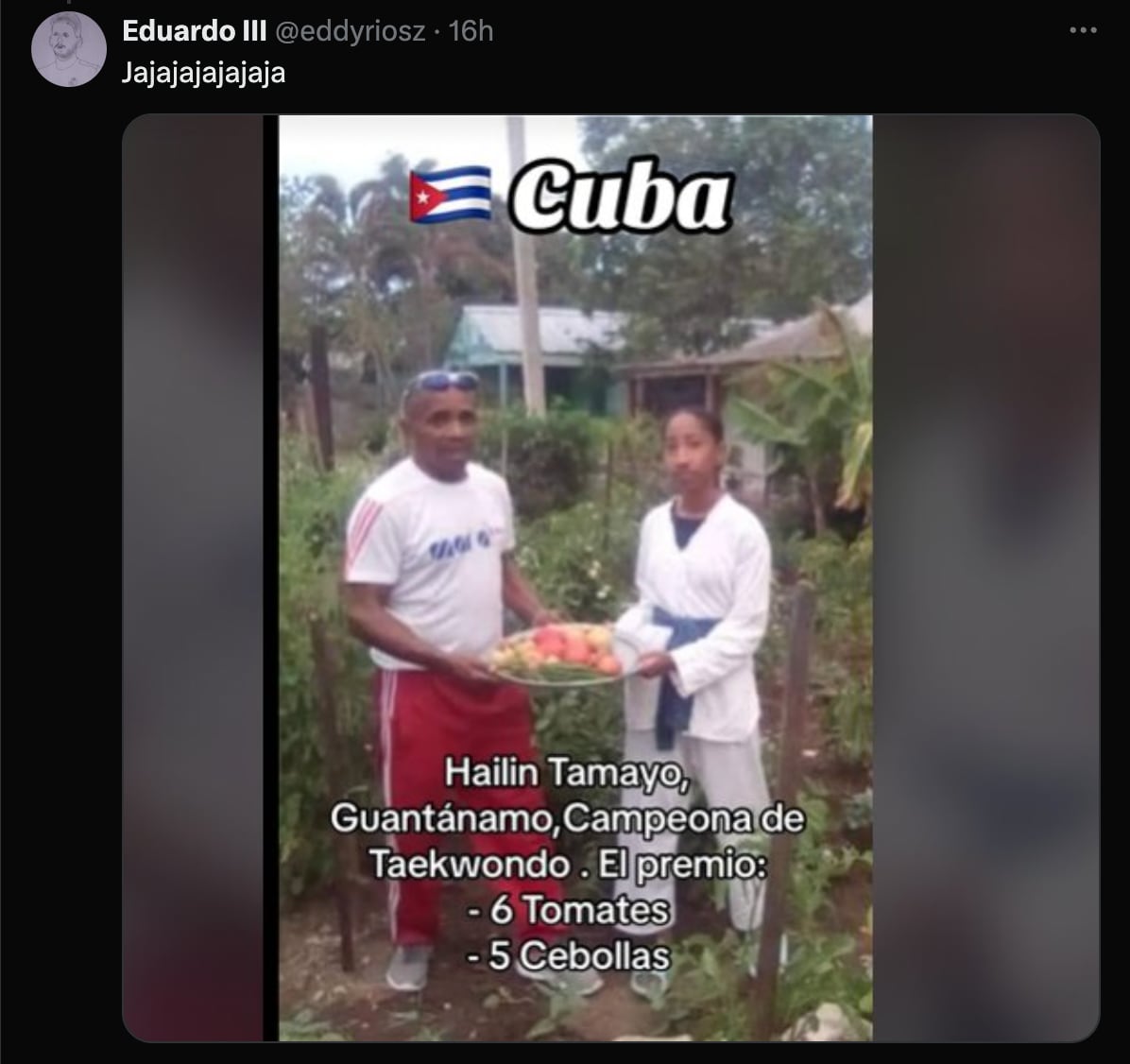 Le dan un taladro por ser el MVP del partido