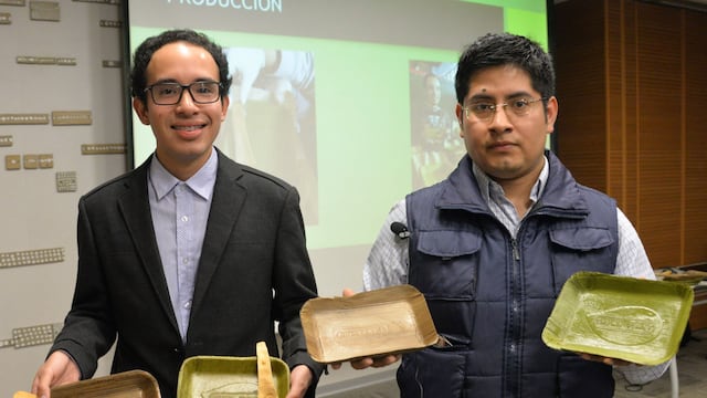 Crean platos biodegradables hechos a base de hojas de plátano.
