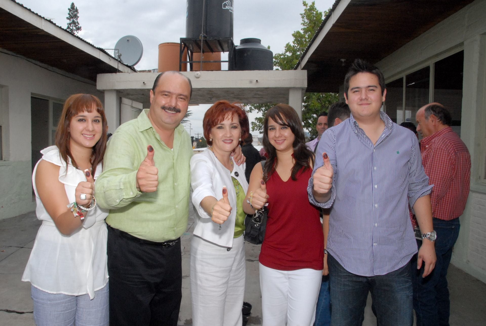 César Duarte y su familia