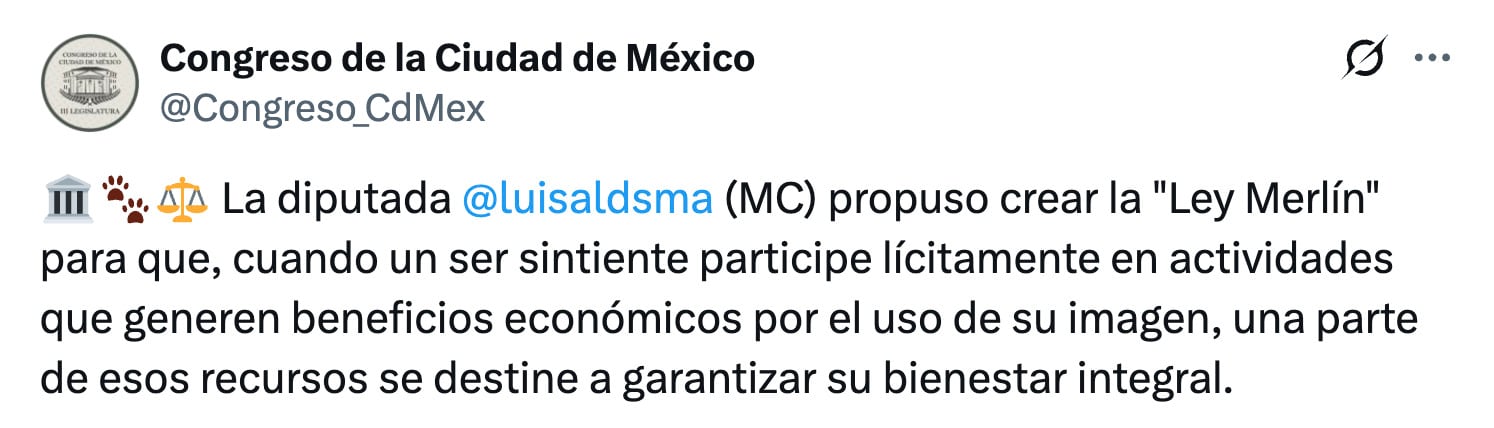 Diputada de MC presenta iniciativa Ley Merlín en CDMX