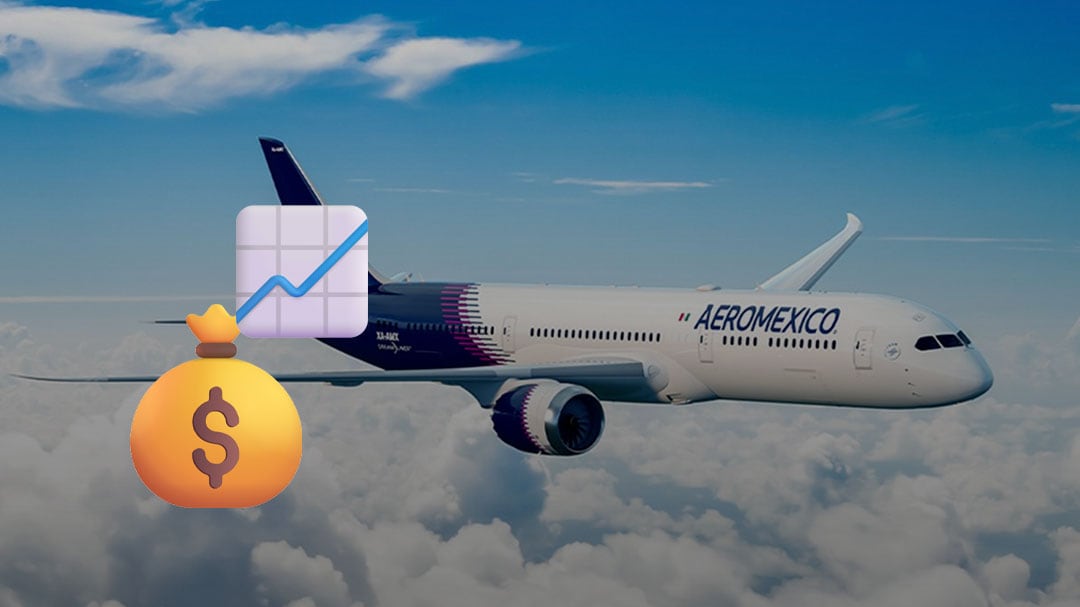 Así le fue a Aeroméxico en su regreso a Wall Street: sube 7% en su primer día