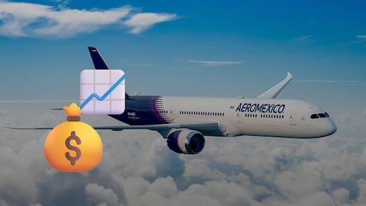 Así le fue a Aeroméxico en su regreso a Wall Street: sube 7% en su primer día