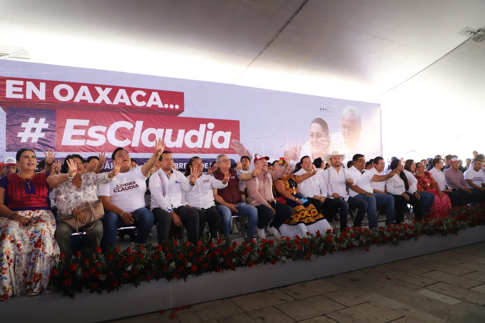 Claudia Sheinbaum: Se reúnen para apoyarla en Oaxaca