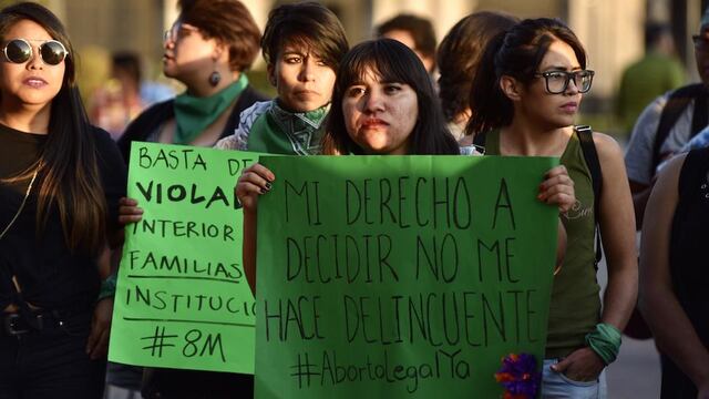 Marcha a favor de la despenalización del aborto