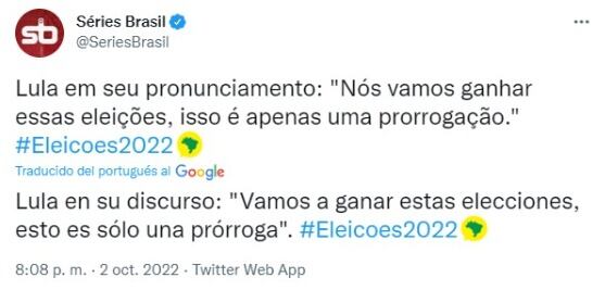 Lula da Silva a la cabeza pero no alcanza el 50%; se van a segunda vuelta
