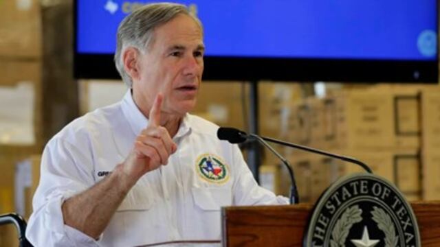 Greg Abbott, gobernador de Texas da positivo a Covid-19