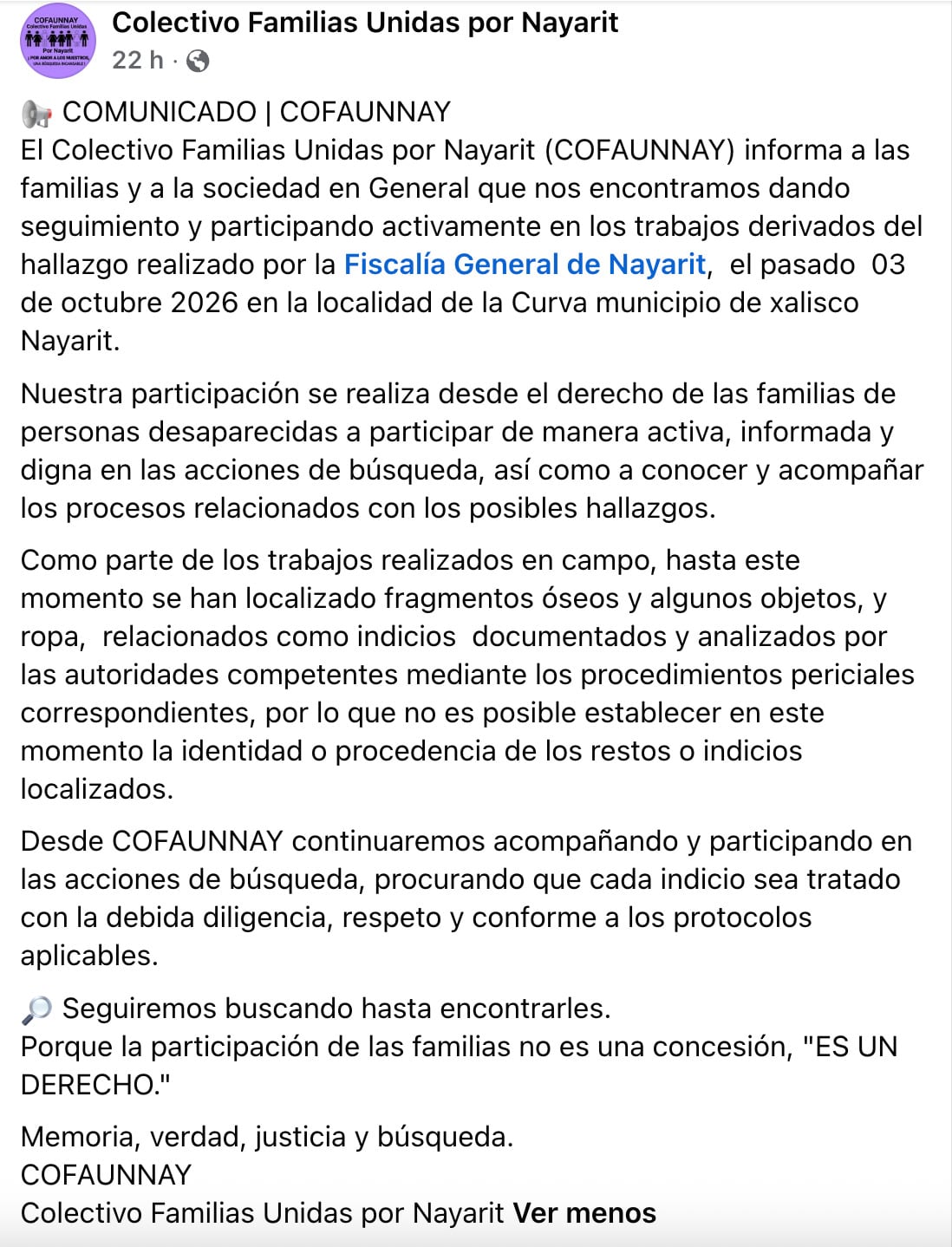 Fiscalía de Nayarit investiga presunto centro de exterminio y fosa en Xalisco