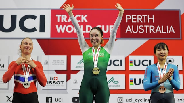 Yareli Acevedo gana el oro en la Copa Mundial de Ciclismo de pista