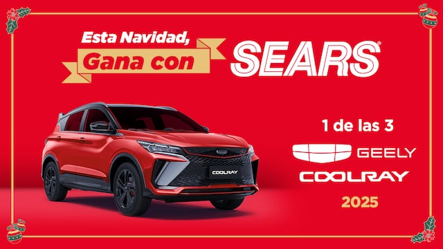 Esta Navidad, Gana con SEARS: Compra y participa para estrenar una GEELY COOLRAY 2025