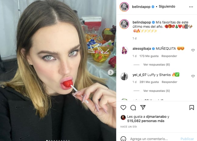 Belinda se olvida de Christian Nodal