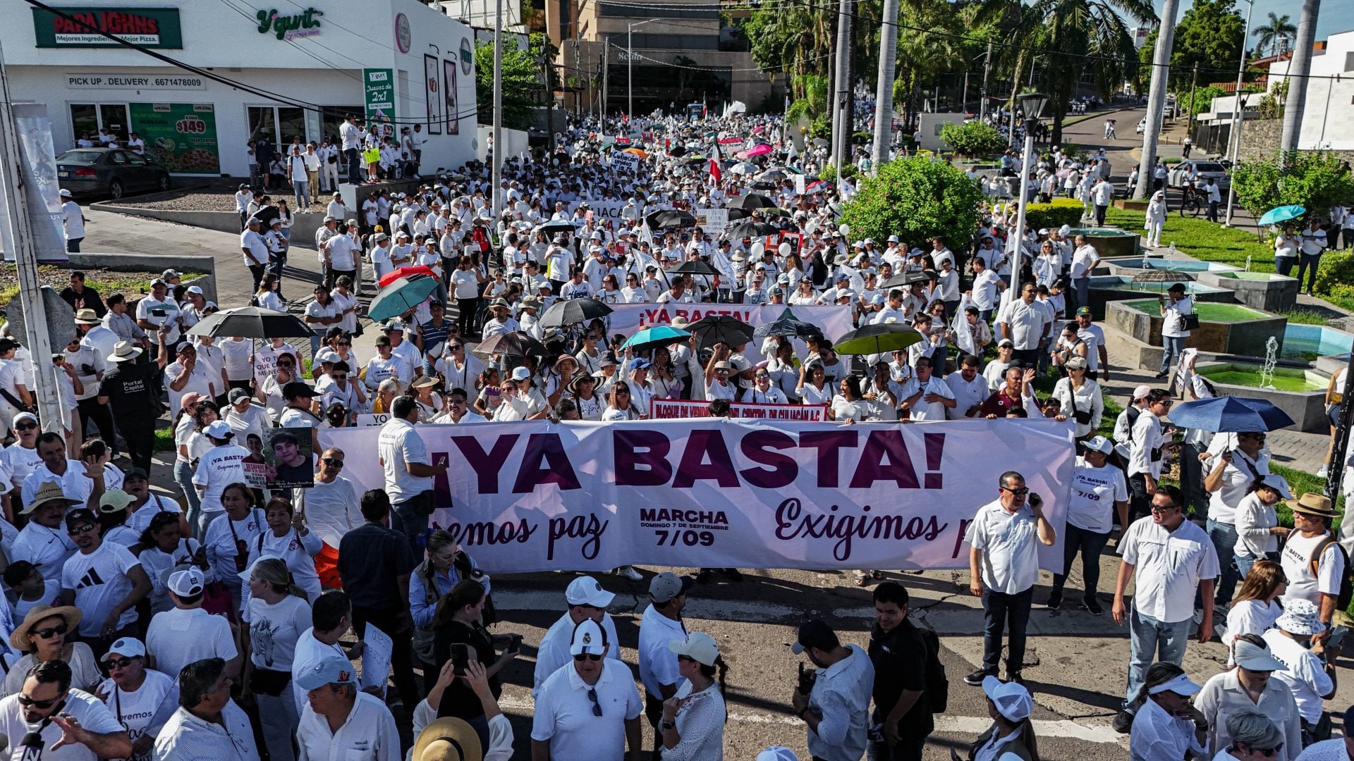 Marcha por la paz y el fin de la violencia en Sinaloa