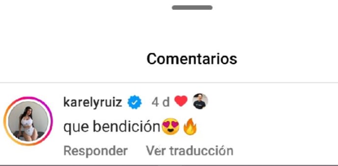 Karely Ruiz comenta las fotos de El Mariana.
