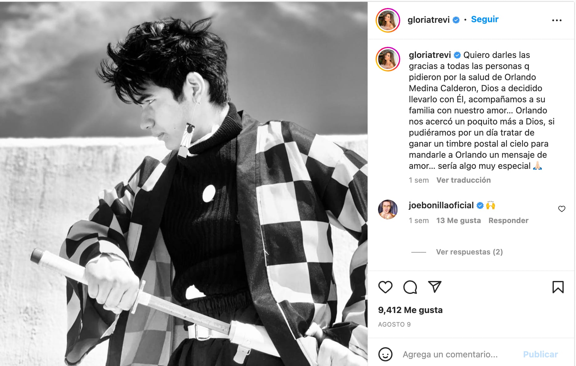 Gloria Trevi le envía un mensaje a Marlene Calderón y su hijo
