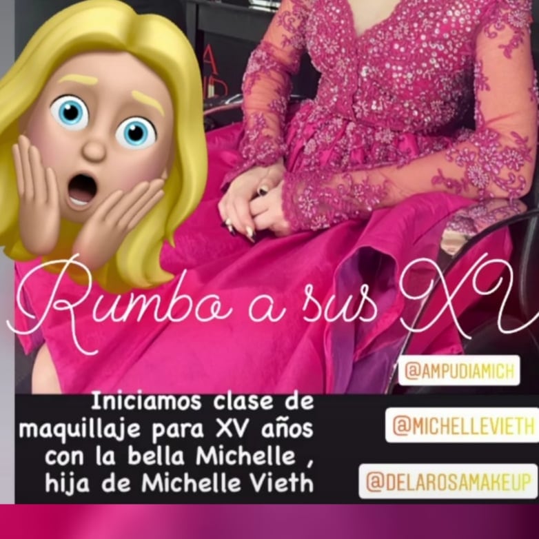 XV años de hija de Michelle Vieth.
