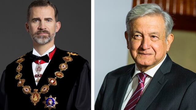 AMLO y el rey de España