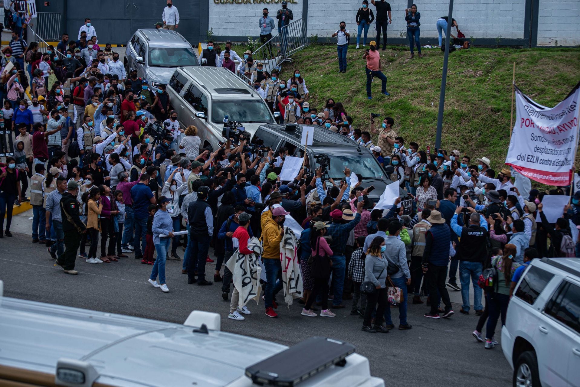 Protesta de la CNTE el 27 de agosto.