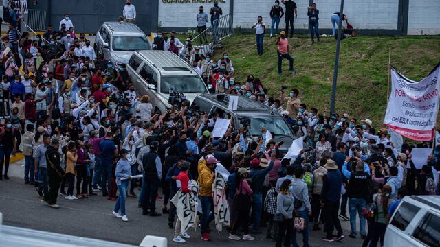 Protesta de la CNTE el 27 de agosto.