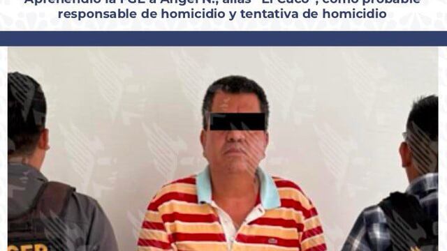 Fiscalía de Puebla detiene a Ángel N ‘El Cuco’