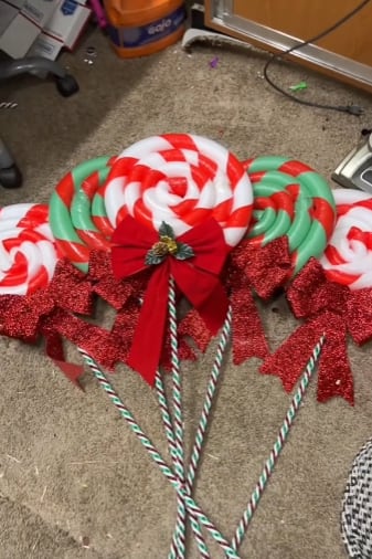 Paletas gigantes de Navidad