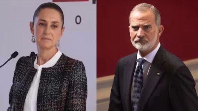 Claudia Sheinbaum y el rey Felipe VI de España