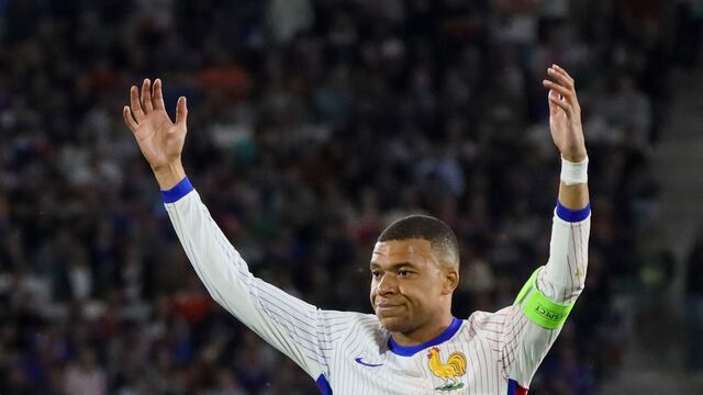 Kylian Mbappé, en un duelo amistoso con Francia.