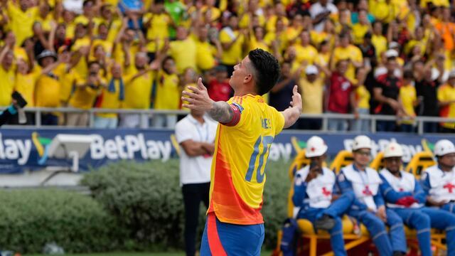 James Rodríguez en el Colombia vs Argentina