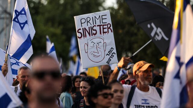 Protestas en Israel contra Benjamín Netanyahu