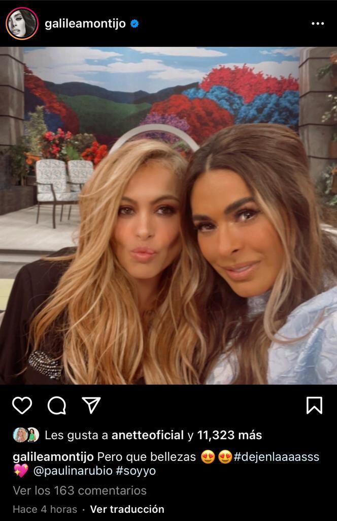 Paulina Rubio y Galilea Montijo