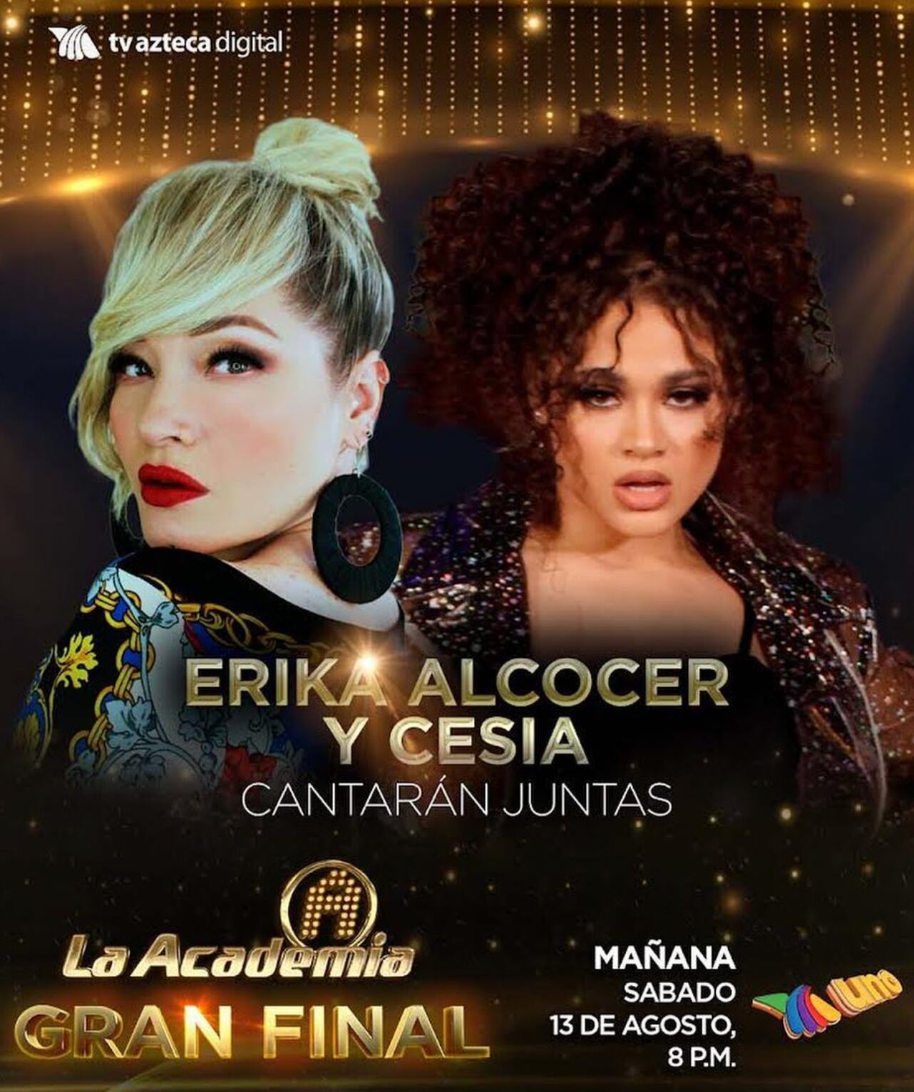 Cesia cantará con Erika Alcocer en la final