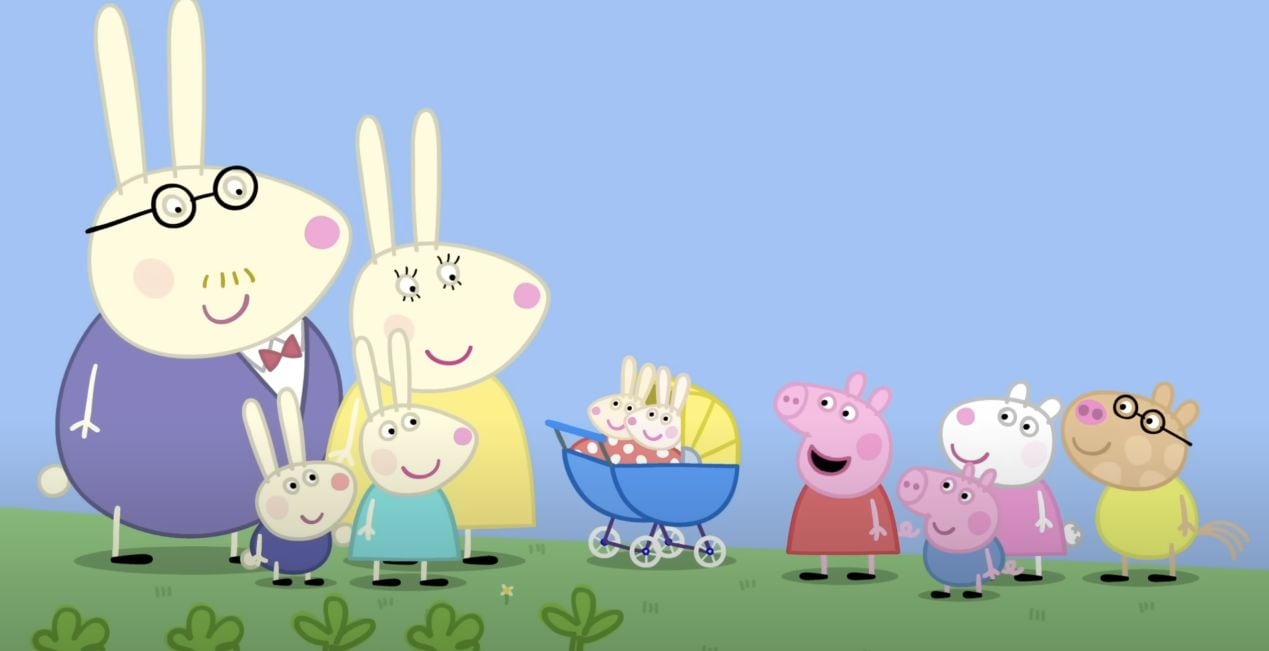 Peppa Pig y el nuevo bebé de Mamá Liebre