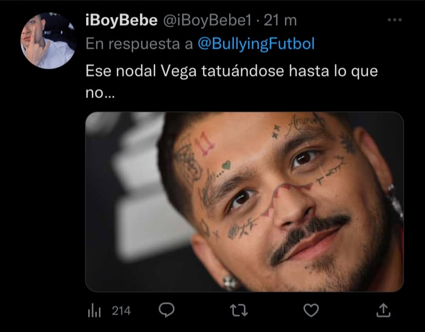 Los aficionados tundieron a Alexis Vega por su tatuaje de Qatar 2022.