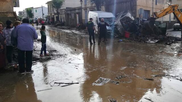 Daños en Mallorca por tromba.