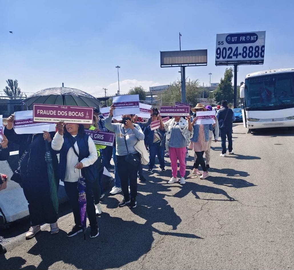 Protestan en Tepotzotlán por colonia “Cuarta Transformación”