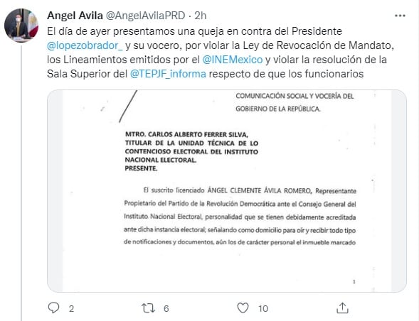 PRD denuncia AMLO