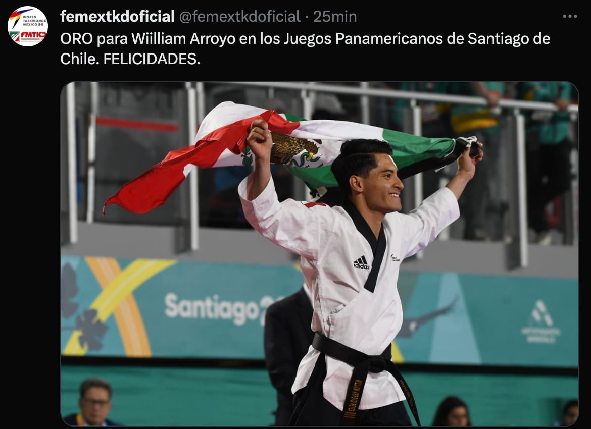 William Arroyo en Juegos Panamericanos Santiago 2023