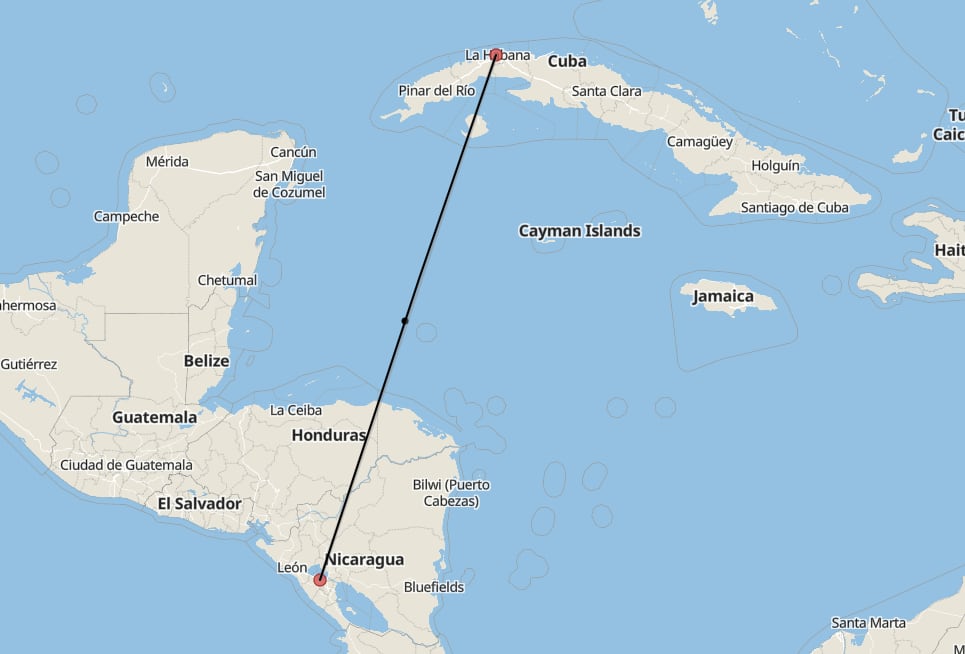 Ruta La Habana-Managua