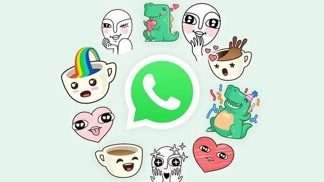 Los nuevos stickers de WhatsApp.