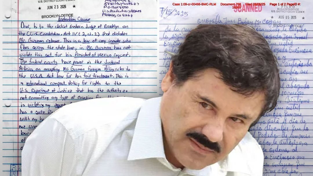 El detalle que pone en duda la autenticidad de las cartas de El Chapo para ser extraditado a México