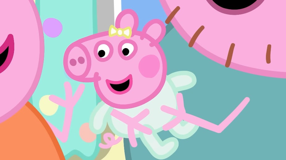 Peppa Pig y George Pig conocen a su hermanita Evie