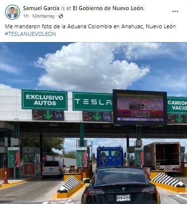 Samuel García tras anuncio de planta de Tesla en Monterrey