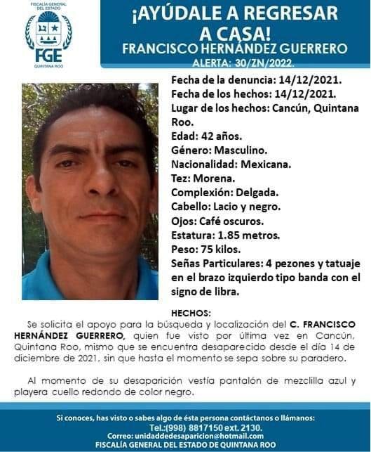 Francisco Hernández Guerrero, escolta de Federico Luna Cervantes