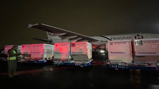 Cargamento de vacunas/@SRE_mx