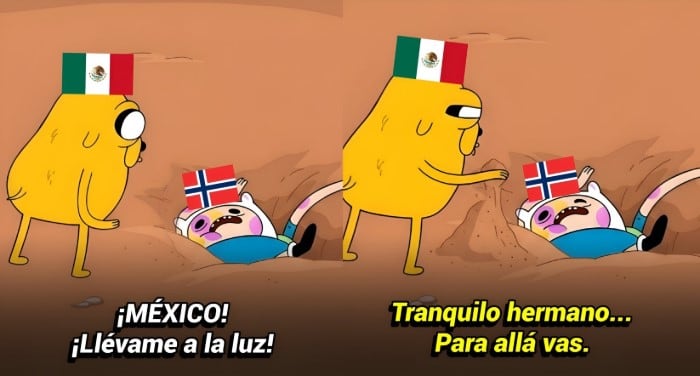 Memes eliminación de Erling Haaland y Noruega del Mundial 2026